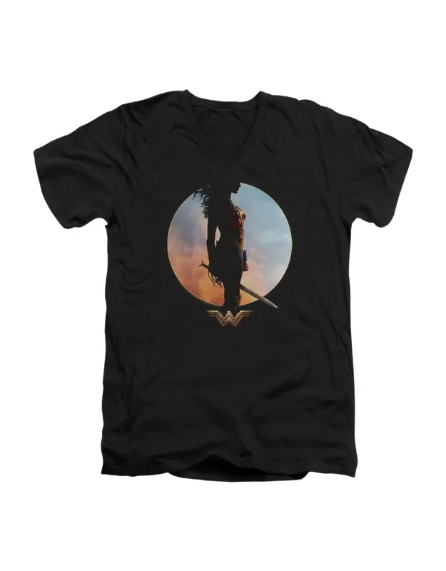 Wisdom And Wonder Short Sleeve V-neck Premium Cotton T-shirt