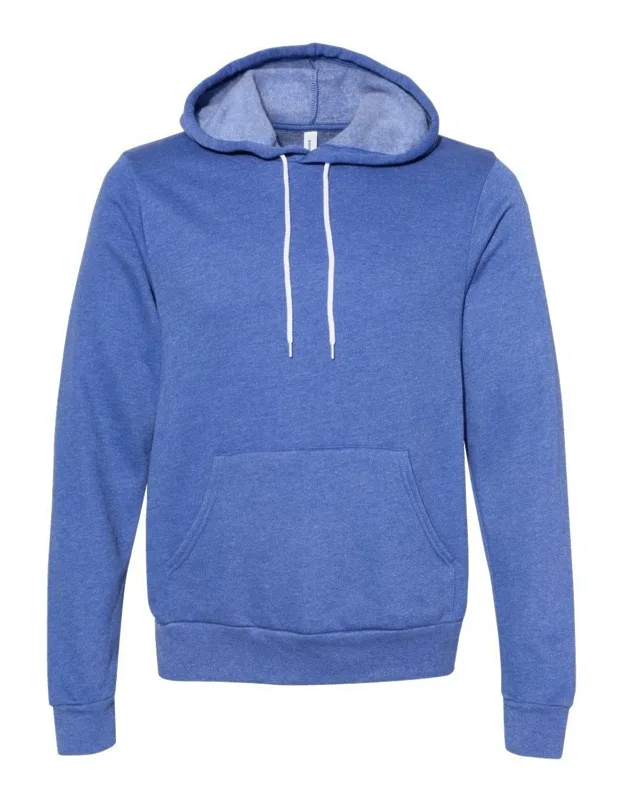 Sponge Fleece Hoodie With Pouch Pocket And Ribbed Cuffs