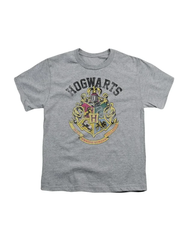 Harry Potter Hogwarts Crest Short Sleeve Tee - Stylish For Everyday Wear, 90% Combed Ringspun Cotton
