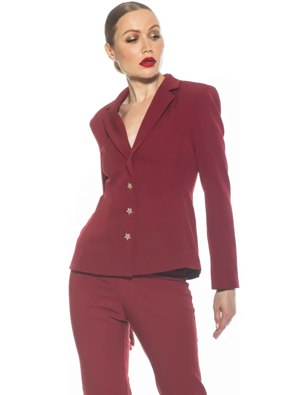 Gwen Blazer With Luxurious Buttons And Shoulder Pads