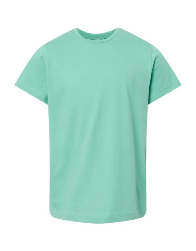 Youth Fine Jersey Tee, 100% Combed Ringspun Cotton, Easytear Label