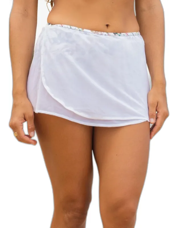 Bikini Bottom With Snap On Mesh Skirt, Fully Lined, Upf 50+ Sun Protection
