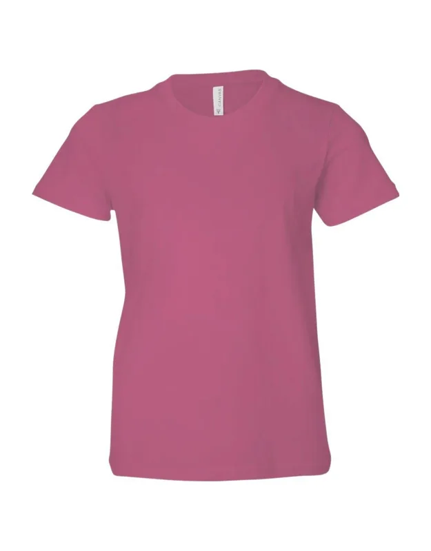 Youth Jersey Tee 100% Airlume Combed Cotton, Retail Fit