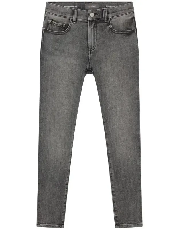 Gray Skinny Jeans With Antique Silver Hardware