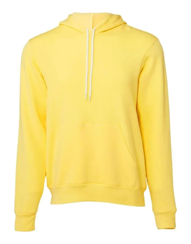 Sponge Fleece Hoodie With Pouch Pocket And Ribbed Cuffs