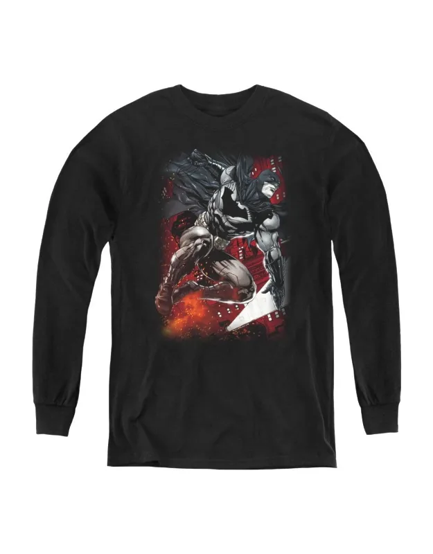 Batman Sparks Leap Long Sleeve Tee