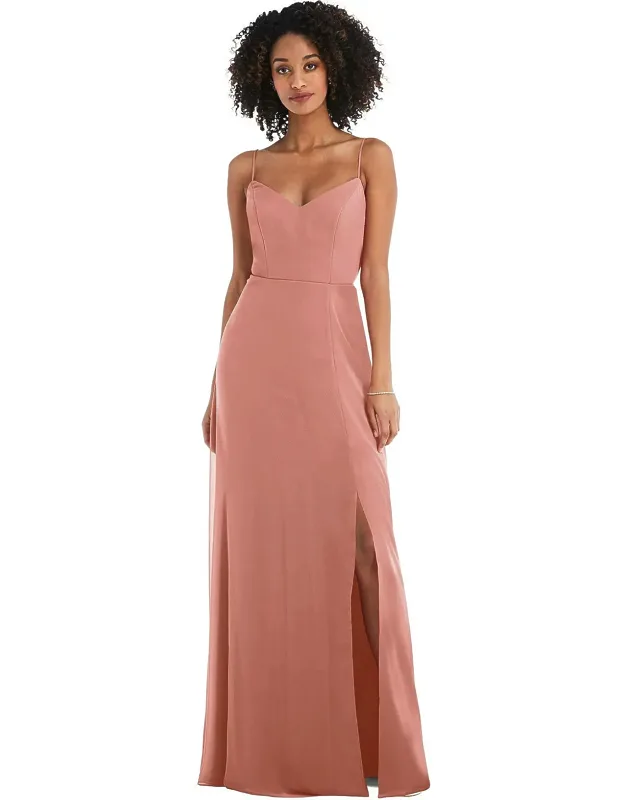 Cutout Maxi Dress With Front Slit