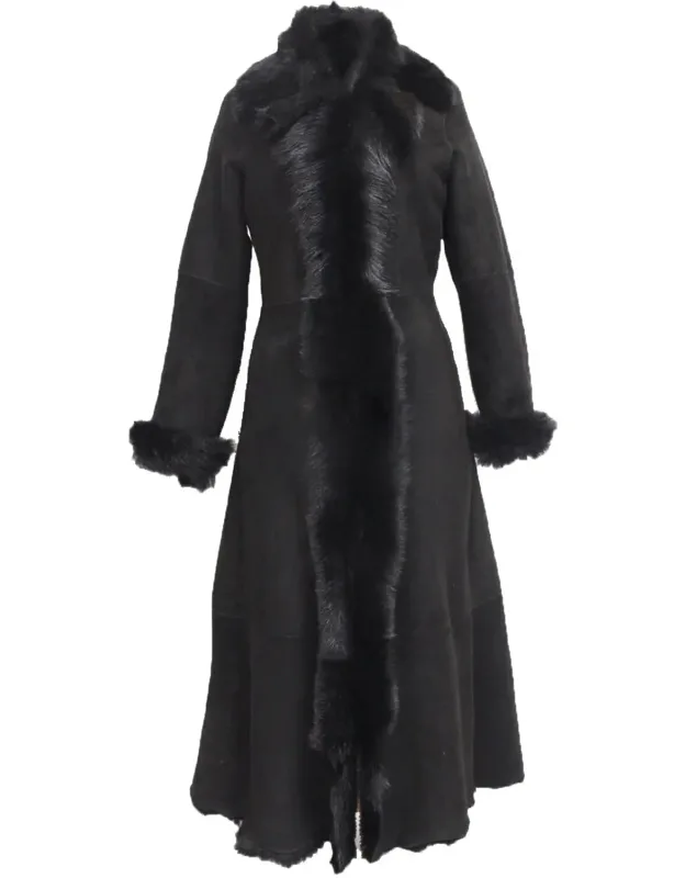 Suede Toscana Sheepskin Trench Coat