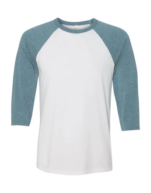 Three-quarter Sleeve Baseball Tee, Contrast Raglan Sleeves