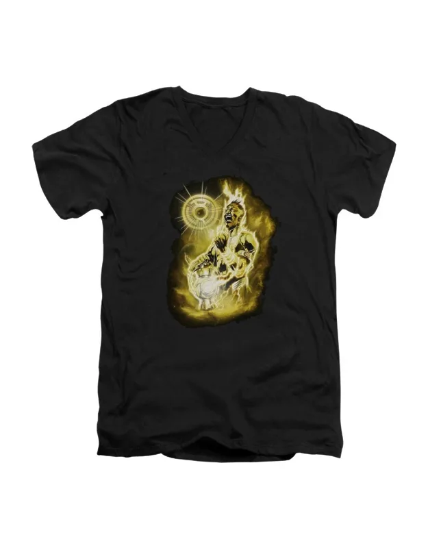 Sinestro Nebula V Neck T-shirt