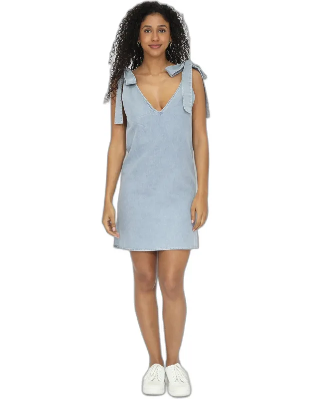 Burning Love Tie Shoulder Mini Dress