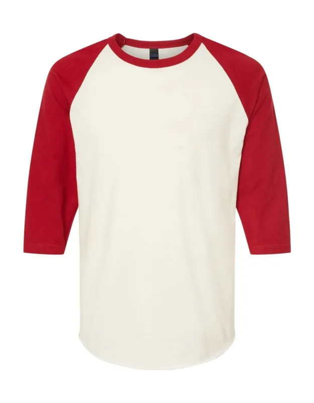 Fine Jersey Raglan T-shirt - Reactive-dyed For Longer Lasting Color, Pre-washed To Minimize Shrinkage