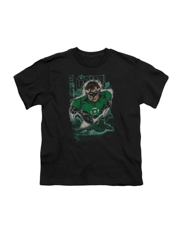 Justice League Of America Green Lantern #1 Distress Short Sleeve Tee - 100% Cotton, Stylish Design