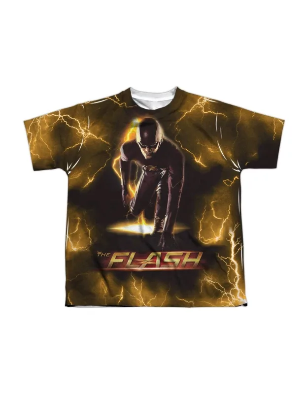 Flash Bolt Short Sleeve Poly Crew Tee