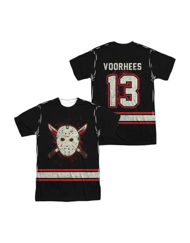 Friday The 13th Jersey Short Sleeve T-shirt - 100% Polyester, Officially Licensed