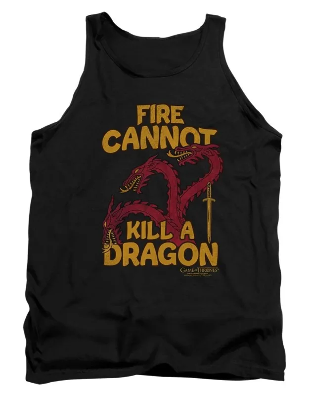Game Of Thrones Dragon With Fire Tank Top