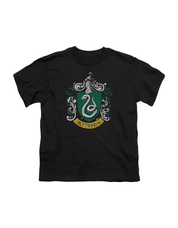 Harry Potter Slytherin Crest Short Sleeve Tee - 100% Cotton, Stylish Design