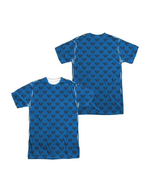 Superman Shields Coverage Short Sleeve Poly Crew Tee - Stylish For Everyday Wear, 100% Officially Licensed