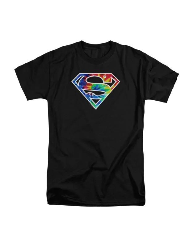 Superman Tie Dye Logo Short Sleeve Tee