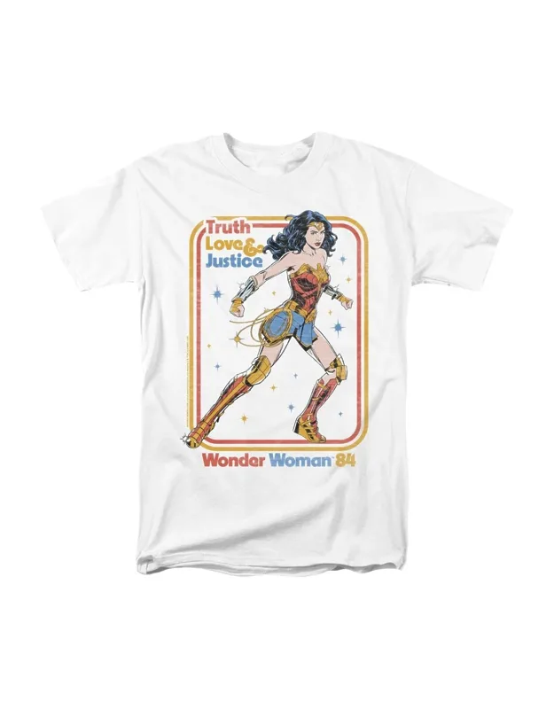 Wonder Woman 84 Retro Justice 84 Short Sleeve Tee 100% Cotton