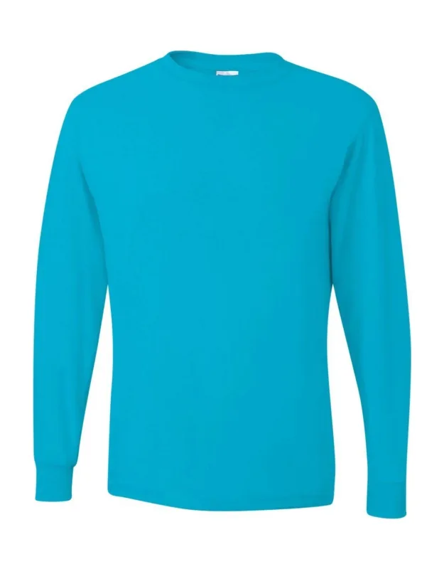 Dri-power Long Sleeve T-shirt With Advanced Moisture-management Performance, Noticeably Softer Hand