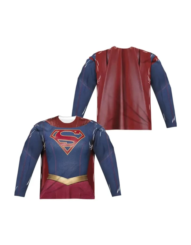 Supergirl Uniform Long Sleeve Crew Tee