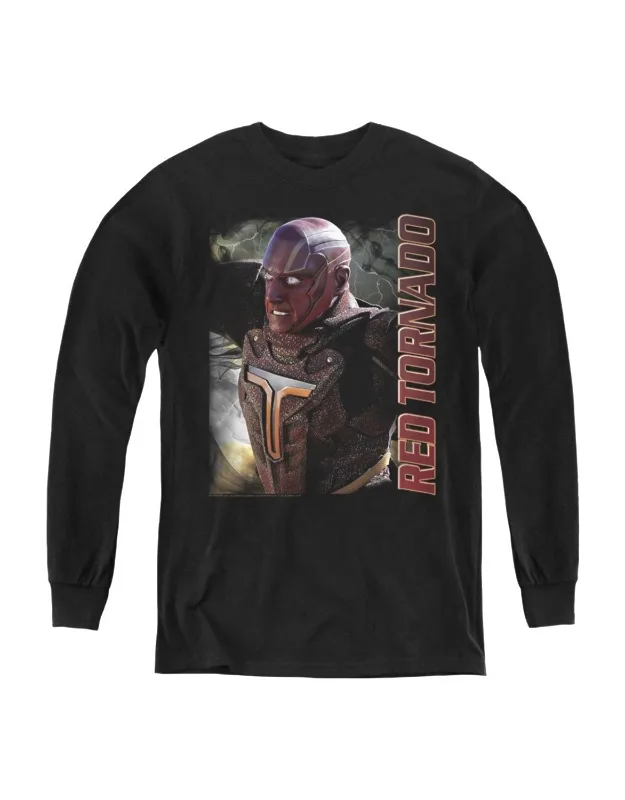 Supergirl Red Tornado Long Sleeve Tee