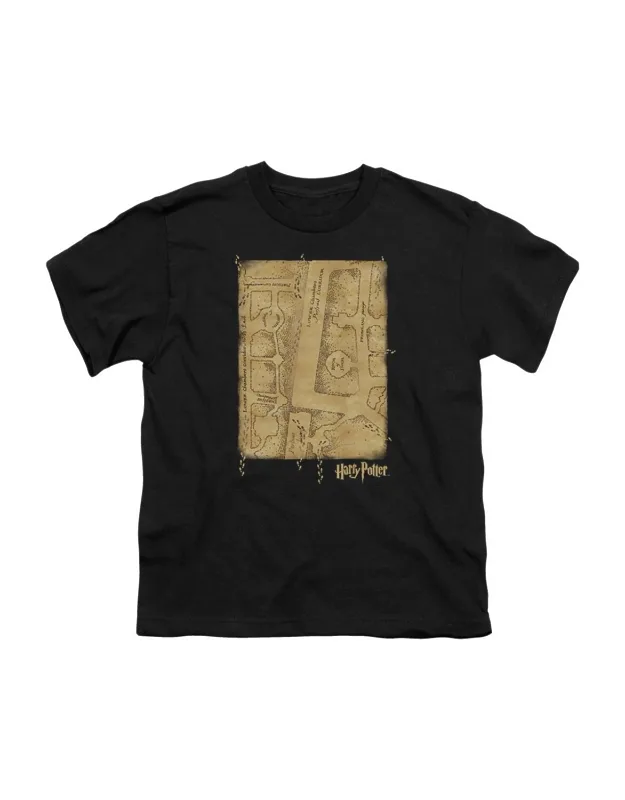 Harry Potter Marauders Map Interior Short Sleeve Tee - Stylish For Everyday Wear