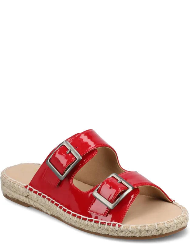 Tresah Espadrille Sandals With Crossover Straps And Cushioned Footbed