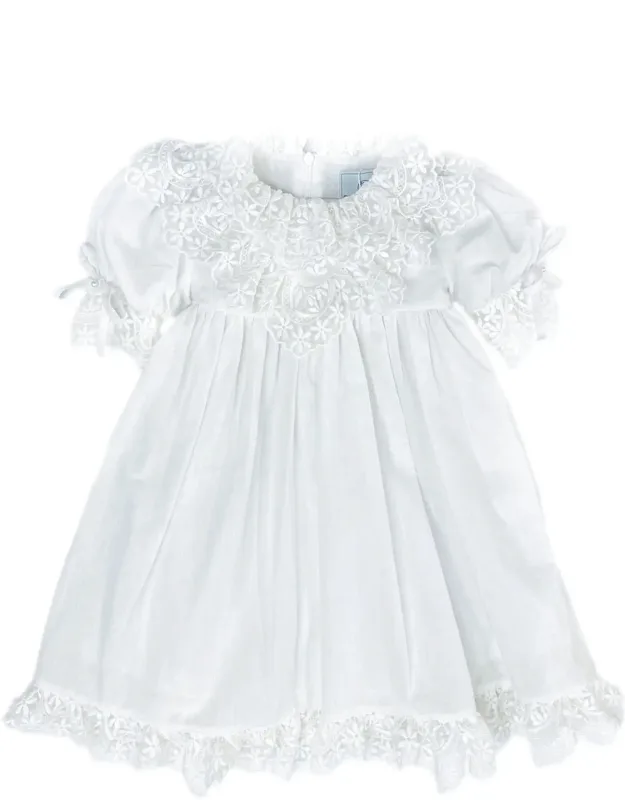 Embroidered Linen Dress