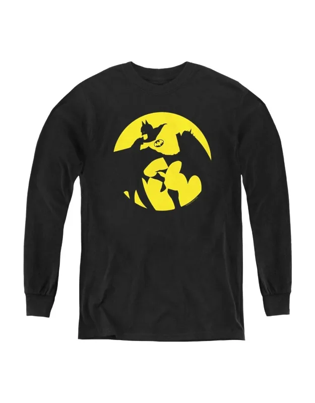 Dc Comics Batman Spotlight Youth Long Sleeve Tee / T-shirt - Stylish And Great For Easy Wear