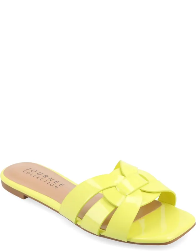 Arrina Wide Width Flat Sandals