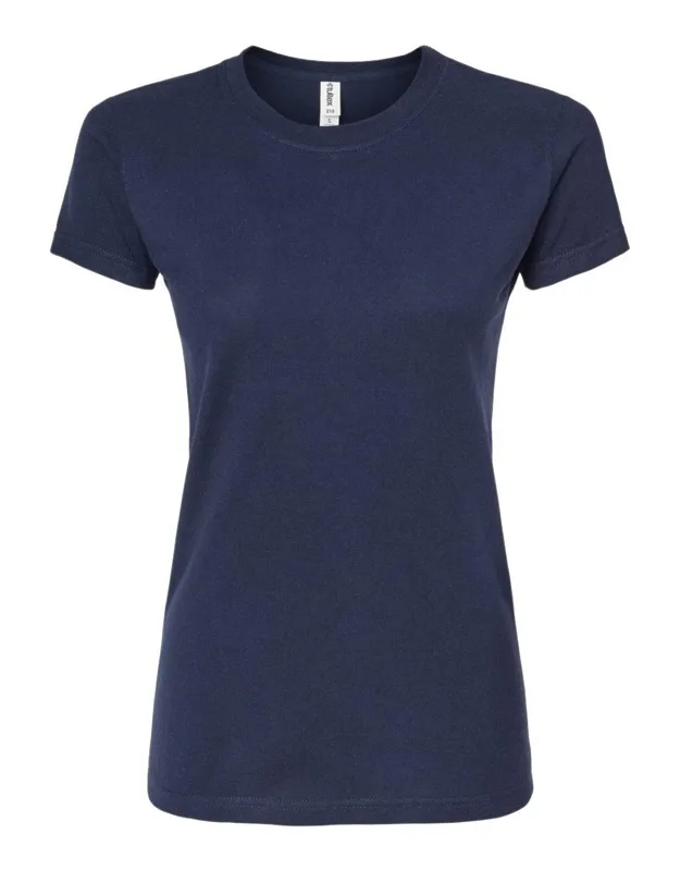 Tultex Slim Fit Fine Jersey T-shirt - Pre-shrunk 100% Ringspun Cotton, Double-needle Stitching