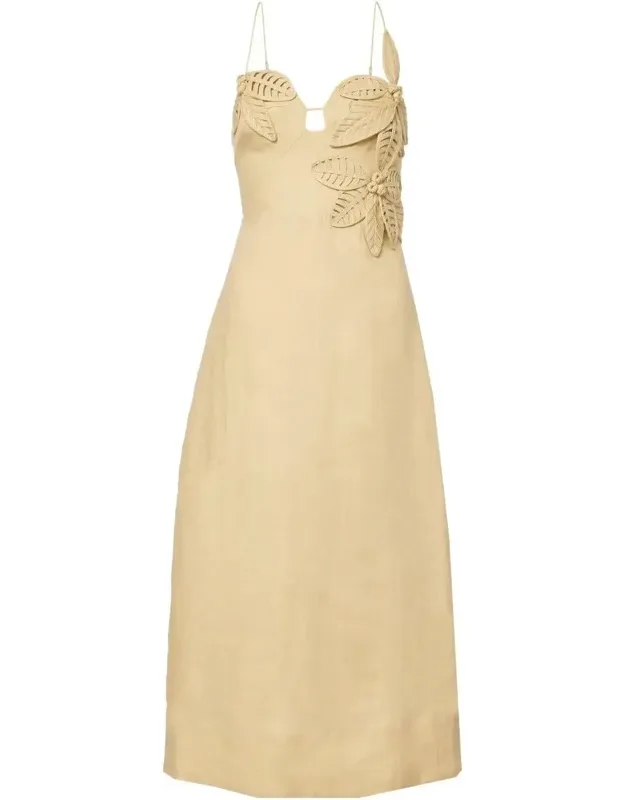 Tonal Floral Midi Dress
