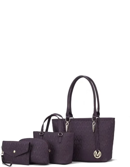 Edelyn Embossed Tote Set