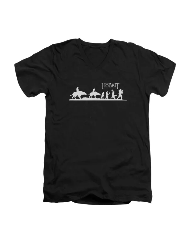 Hobbit Orc Company Short Sleeve V Neck Premium Cotton Tee / T-shirt