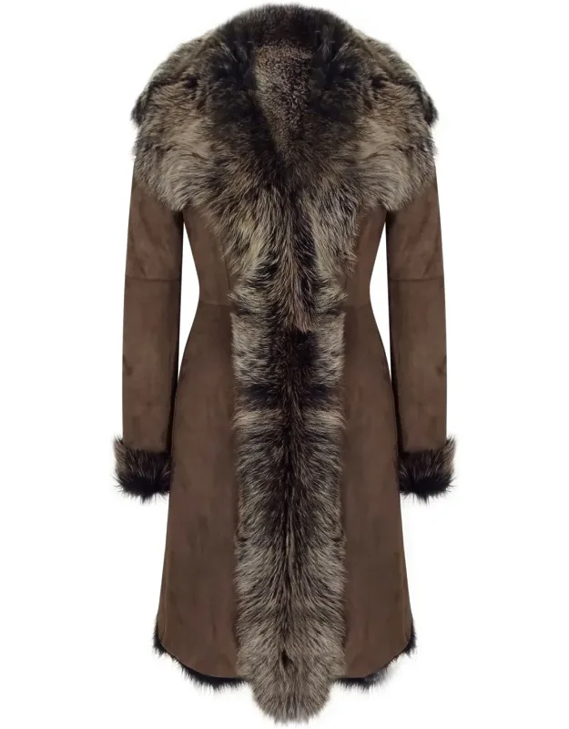 Mid Length Sheepskin Coat