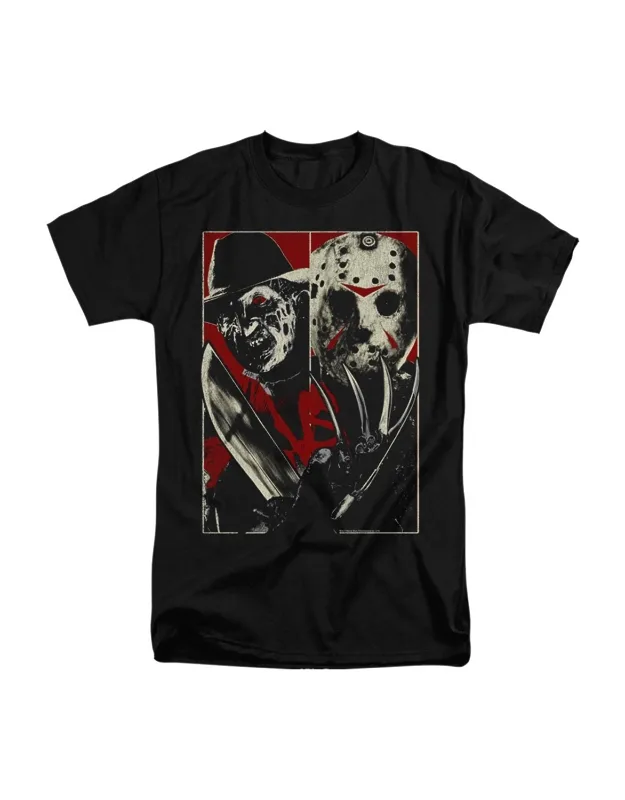 Freddy Vs Jason Short Sleeve T-shirt - 100% Cotton, Stylish Design