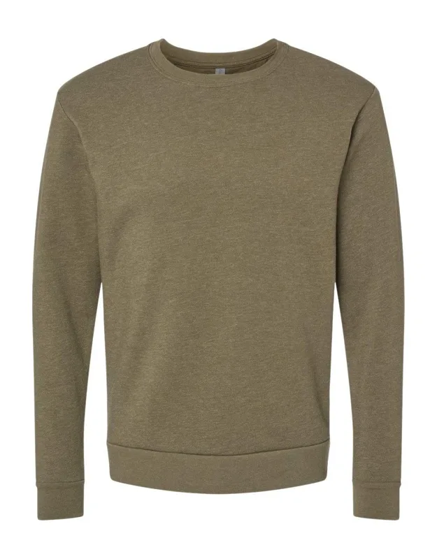 Next Level Malibu Crewneck Sweatshirt, Relaxed Fit, 1x1 Ribbed Neck