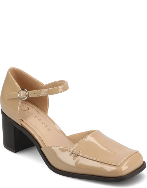 Journee Evangeline Pumps With Ankle Strap And Comfort Insole