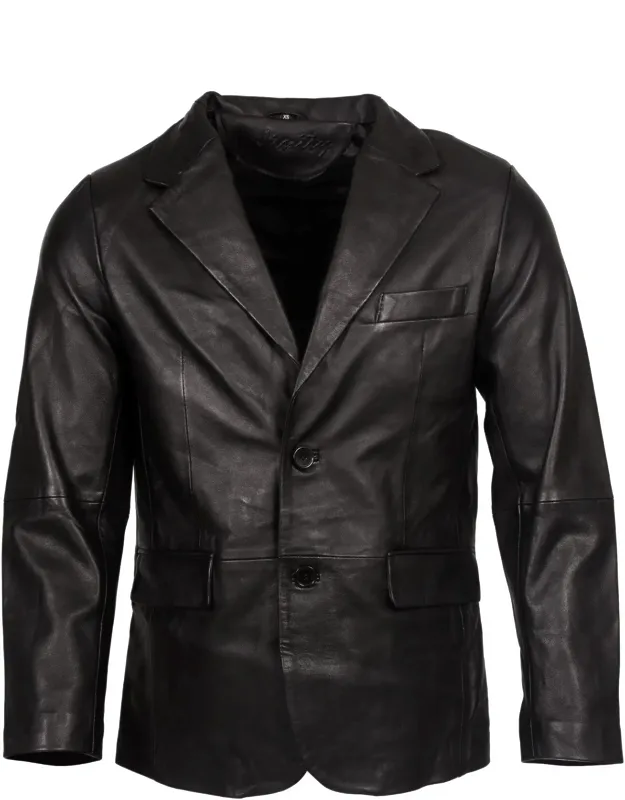 2-button Blazer Soft Lamb Tailored Leather Jacket