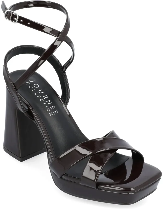 Journee Collection Tru Comfort Foam Zorana Sandals With Luxe Vegan Leather And Block Heel