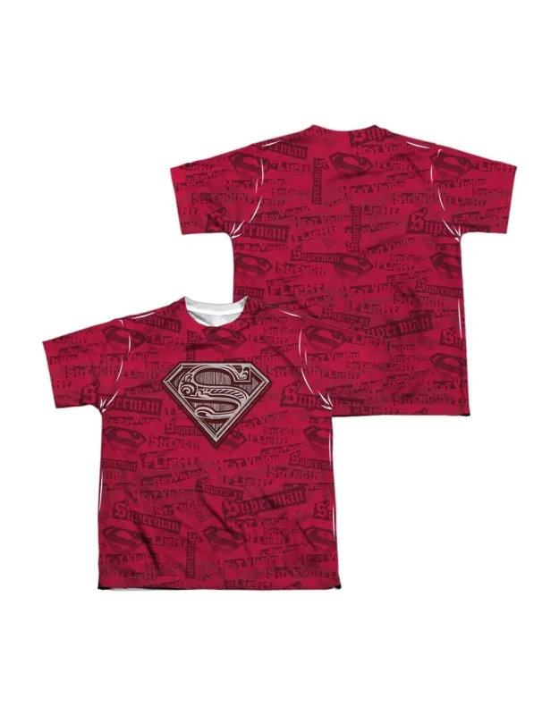 Superman Super Powers Short Sleeve Poly Crew Tee - Stylish For Everyday Wear, 100% Officially Licensed