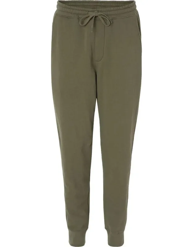 Midweight Fleece Pants With Elastic Waistband And Jersey Lined Pockets