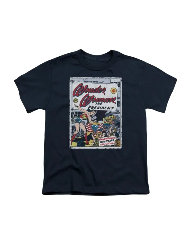 Dc Comics Wonder Woman For President Short Sleeve Tee - Stylish And Great For Everyday Wear