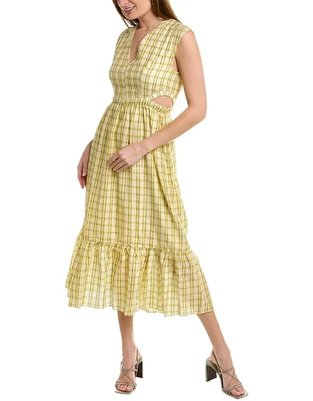 Silk-blend Midi Dress