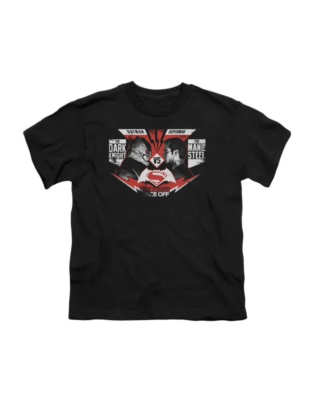 _batman V Superman Ultimate Face Off Short Sleeve Tee / T-shirt Stylish Everyday Wear_