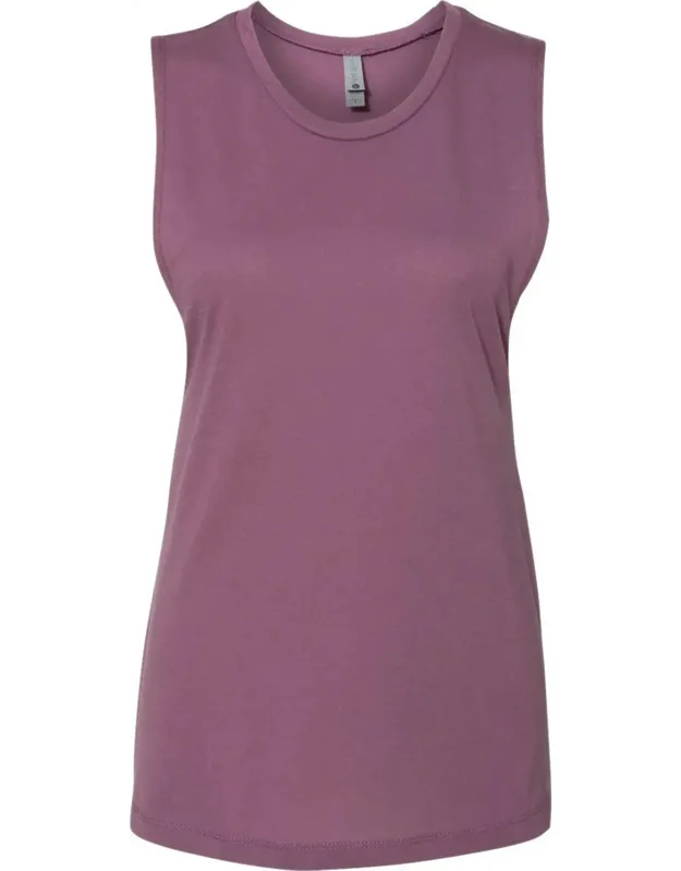 Next Level Festival Muscle Tank With Relaxed Fit And Taildrop Hem