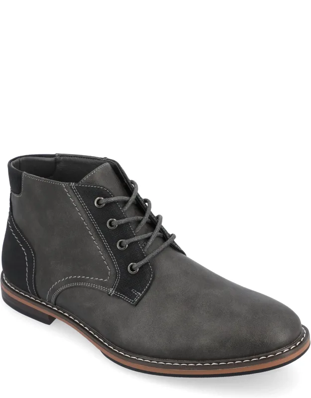 Franco Wide Width Plain Toe Chukka Boots