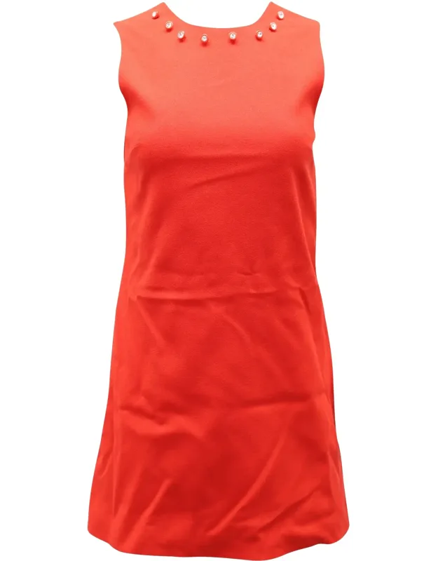 Crystal Embellished Mini Dress